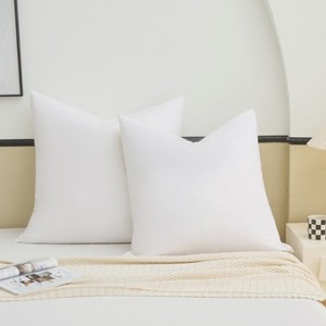COZY ONE Down and Feather Pillow Inserts white 2 Pack - 1 of 4