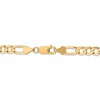 Black Bow Jewelry Men's 6mm 10K Yellow Gold Solid Concave Figaro Chain Necklace - 4 of 4
