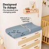 KeaBabies 2pk Soothe Changing Pad Covers for Girl, Boy, Organic Soft Cotton Contoured Diaper Changing Table Pad Covers - 4 of 4