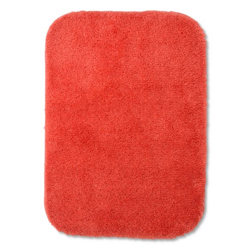 24 X17 Solid Bath Rug Bright Coral Room Essentials Target