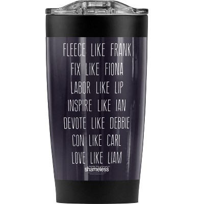 Shameless Family Feud Steel Tumbler 20oz Coffee Travel Mug