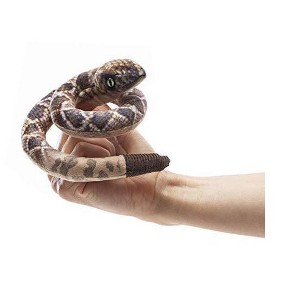 Folkmanis Puppets Mini Rattlesnake Trout Finger Puppet 2789 - 1 of 4