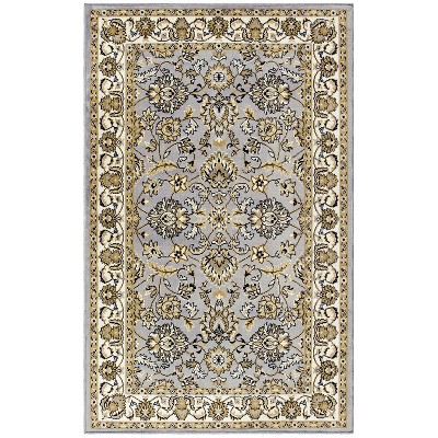 Traditional Floral Scroll Indoor Area Rug or Runner by Blue Nile Mills