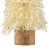 Northlight Glittered Sisal Christmas Tree with Wooden Base Decoration - 8.75" - Cream - image 4 of 4