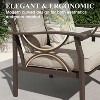 Heynemo Outdoor Patio Furniture Set, 8 Piece Patio Conversation Set with Coffee Table Side Table and Ottomans, Metal Furniture Set for Porch, Grey - 3 of 4