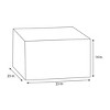 Sorra Home Subrella Bean Fabric Outdoor Patio Pouf - 4 of 4