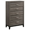 NicBex 5-Drawer Dresser Rich Wood Grain Storage Chest with Smooth Glide Drawers, Classic Rectangular Design for Bedroom/Living Room Organization - 2 of 4