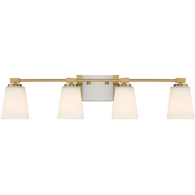 Savoy House Darby 4 - Light Vanity in  Warm Brass