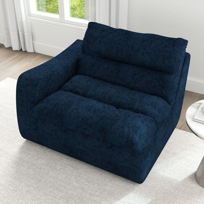 CAVINAS Lazy Floor Sofa, Modern Armless and Backless Sofa Chair, Comfy Accent Bean Bag Couch, Suitable for Living Room Bedroom Office