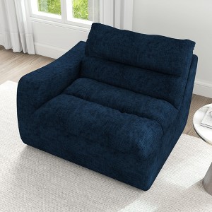 CAVINAS Lazy Floor Sofa, Modern Armless and Backless Sofa Chair, Comfy Accent Bean Bag Couch, Suitable for Living Room Bedroom Office - 1 of 4