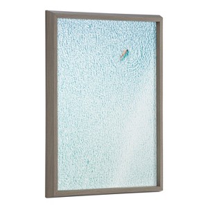 18" x 24" Blake Woman Floating Framed Printed Glass by Amy Peterson Art Studio Gray - Kate & Laurel All Things Decor - 1 of 4