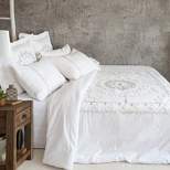Harleson Medallion Comforter Set - White & Grey - Levtex Home