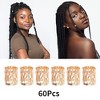 Unique Bargains Hollow Hair Cuffs Dreadlock 60 Pcs - 3 of 4
