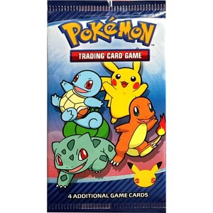 Pokemon TCG McDonald's Happy Meal 25th Anniversary Promo Booster Pack (RANDOM Outer Sleeve Design, 4 Cards!) - 1 of 1