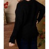 Women's Frayed Zig Zag Sweater - Mainstrip - 3 of 4