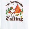 Women's - Peanuts - Mountains Are Calling Short Sleeve Graphic T-Shirt - 2 of 4