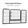 Pet Playpen, Garden Fence with Gate, Dog Fence Playpen with 24" Height Metal Panels, Dog Playpen for Small/Medium Dogs, Puppy Cat Exercise Fencing - 4 of 4