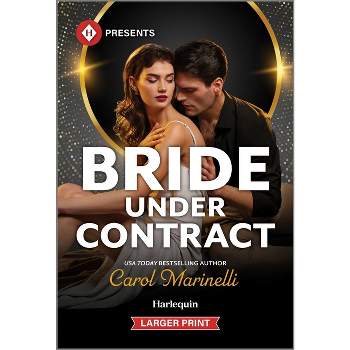 Bride Under Contract - (Wed Into a Billionaire's World) Large Print by  Carol Marinelli (Paperback)