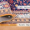 Area Rug Vintage Bohemia Large Persian Non-slip Washable Rug For Living Room Kitchen Bedroom Living Room Abstract Geometrical Blue/Yellow - 3 of 4