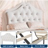 Twin Size Bed Frame with LED Lights,Upholstered Platform Bed with Storage Drawer,Crystal Tufted Headboard for Kids - 3 of 4