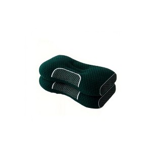 PDTEND 3D Knitted Cotton Cervical Pillow Set of 2 with Slow-Rebound Memory Foam, Breathable Washable Cover - 1 of 4