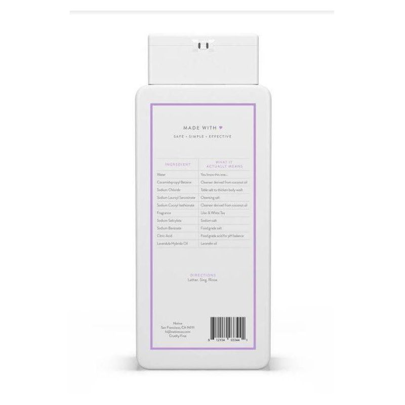 Native Body Wash - Lilac &#38; White Tea - Sulfate Free - 18 fl oz, 3 of 13