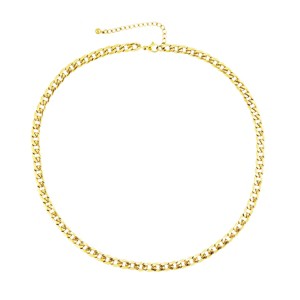 Slate by Rebl Flat Cuban Link Chain Necklace  Stainless Steel - 1 of 2