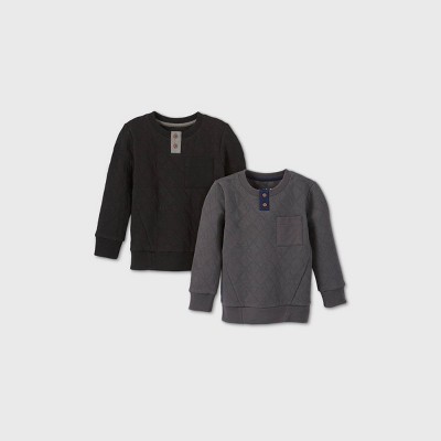 quilted crewneck