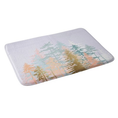 24"x36" Forest Bath Mat Light Purple - Deny Designs