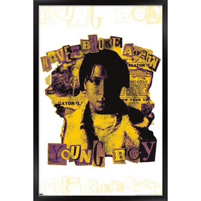 Trends International NBA Youngboy - Channel 9 Framed Wall Poster Prints
