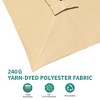 Cantilever Patio Umbrella 10x10ft Large Rectangle Umbrella Outdoor Market Umbrellas 360 Rotation Offset Hanging Outdoor Shade - 3 of 4