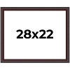PosterPalooza | Linear Brown Picture Frame - UV Acrylic, Backing Board, Hanging Hardware Included - 2 of 4