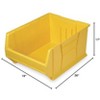 Quantum Storage Systems Hulk 36"Container, 35-7/8"L X 19-7/8"W X 17-1/2"H, Stackable, Polypropylene, Yellow, Made In Usa - 2 of 2