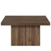 Resenkos Center Coffee Table, Living Room Table,Square Coffee Table, 31.5-Inch Wood Center Table Cocktail Table Brown - 2 of 4