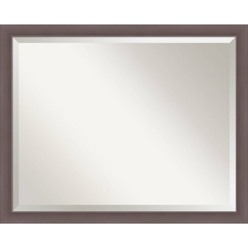 30 X 24 Urban Framed Bathroom Vanity Wall Mirror Pewter Amanti Art Target