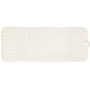 HomeRoots 40" Beige Latex Bubbles Non Slip Shower Mat - 1 of 4