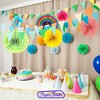 Big Mo's Toys Paper Fans - Pink, Green and Blue - 2 of 4