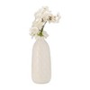 Sagebrook Home Ceramic Vase Contemporary Plaid Textured Vase For Floral Arrangements Decorative Table Accent - 3 of 4