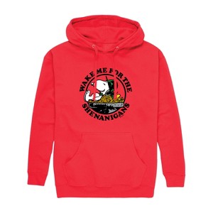 Men's - Peanuts - St. Patrick's Day with Snoopy Graphic Fleece Pullover Hoodie - 1 of 4