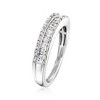 Ross-Simons 0.25 ct. t.w. Diamond 3-Row Ring in Sterling Silver - 3 of 4