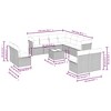 vidaXL Garden Sofa Set Grey - 3 of 4