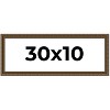 PosterPalooza | Panoramic Sculpted Gold Picture Frame - UV Acrylic, Foam Board Backing, Hanging Hardware - 2 of 4