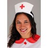 HalloweenCostumes.com 2X Women Women's Plus Classic Nurse Costume, Caregiver Uniform Halloween Outfit, White/Red - 2 of 4