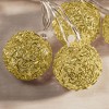 Lumabase Battery Operated String Lights with 20 Gold Balls - 4 of 4