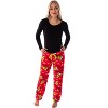 Seven Times Six Dr. Seuss Juniors GRINCH Naughty Soft Touch Fleece Plush Pajama Pants Red - 2 of 4