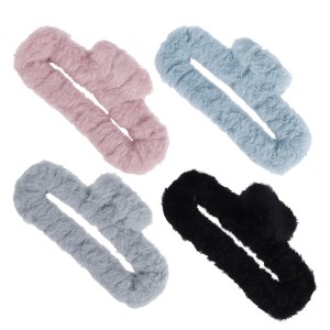Unique Bargains Women's Classic Plush Hair Clips 4 Pcs - 1 of 3
