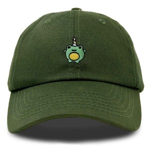 Dalix Froggy Unicorn Embroidered Cotton Dad Hat Baseball Cap Adjustable Mens Womens - 1 of 4