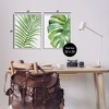 Stupell Industries Minimal Tropical Green Palms 2pc Framed Giclee Art Set - 3 of 4