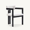 A Set Of 2 Dining Chair with Armrests - Sturdy Iron Frame, Comfortable Cushion, Easy Assembly, Perfect for Home & Restaurant Use-Morden Fort - 2 of 4