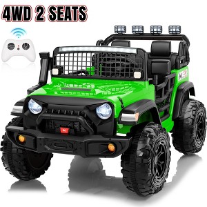 JOYRACER 2-Seater 24V Kids Ride on UTV, 4x200W Electric Jeep Car with Remote Control 3-Speed, USB/MP3/Bluetooth Music, Horn & LED - 1 of 4